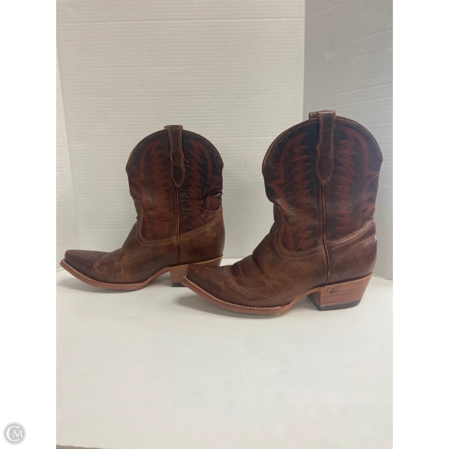 Boots Western By Clothes Mentor In Brown, Size: 9.5