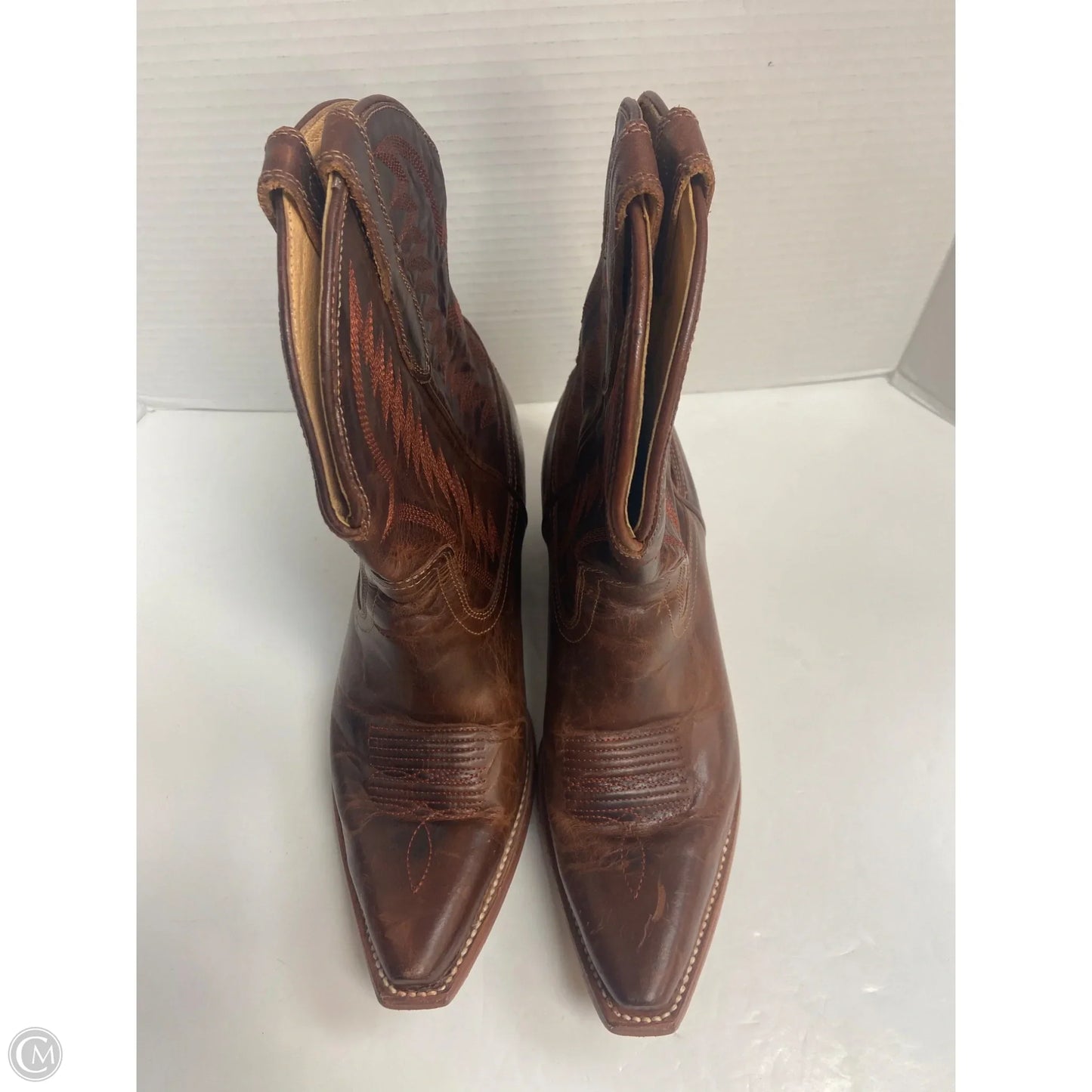 Boots Western By Clothes Mentor In Brown, Size: 9.5