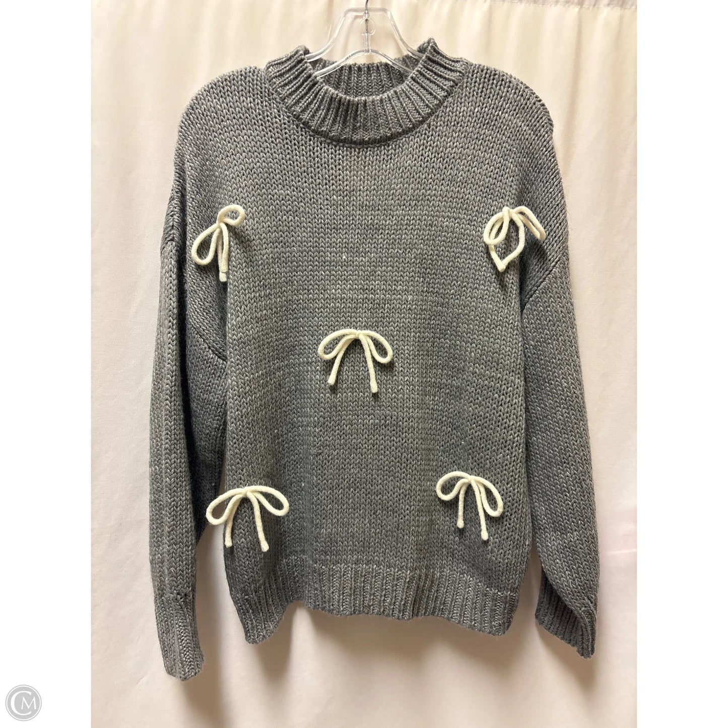 Sweater By Blu Pepper In Grey, Size: S
