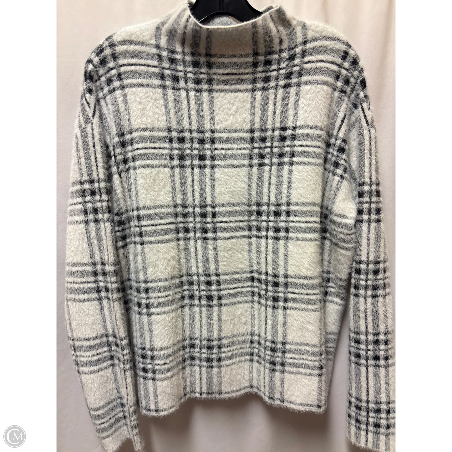 Sweater By Tahari In Black & White, Size: M