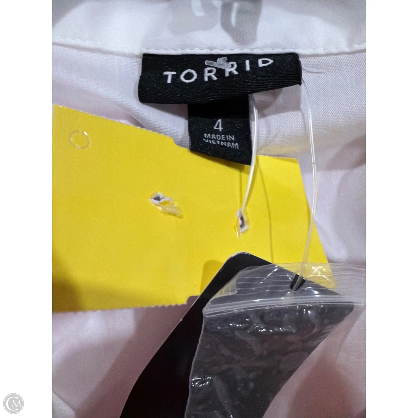 Top Long Sleeve By Torrid In White, Size: 4x