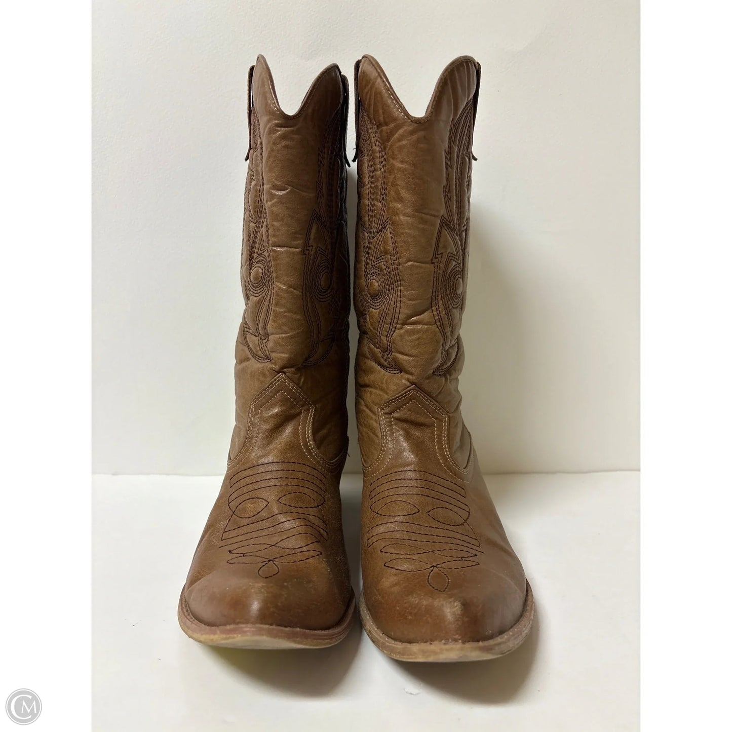 Boots Western By Clothes Mentor In Brown, Size: 7.5