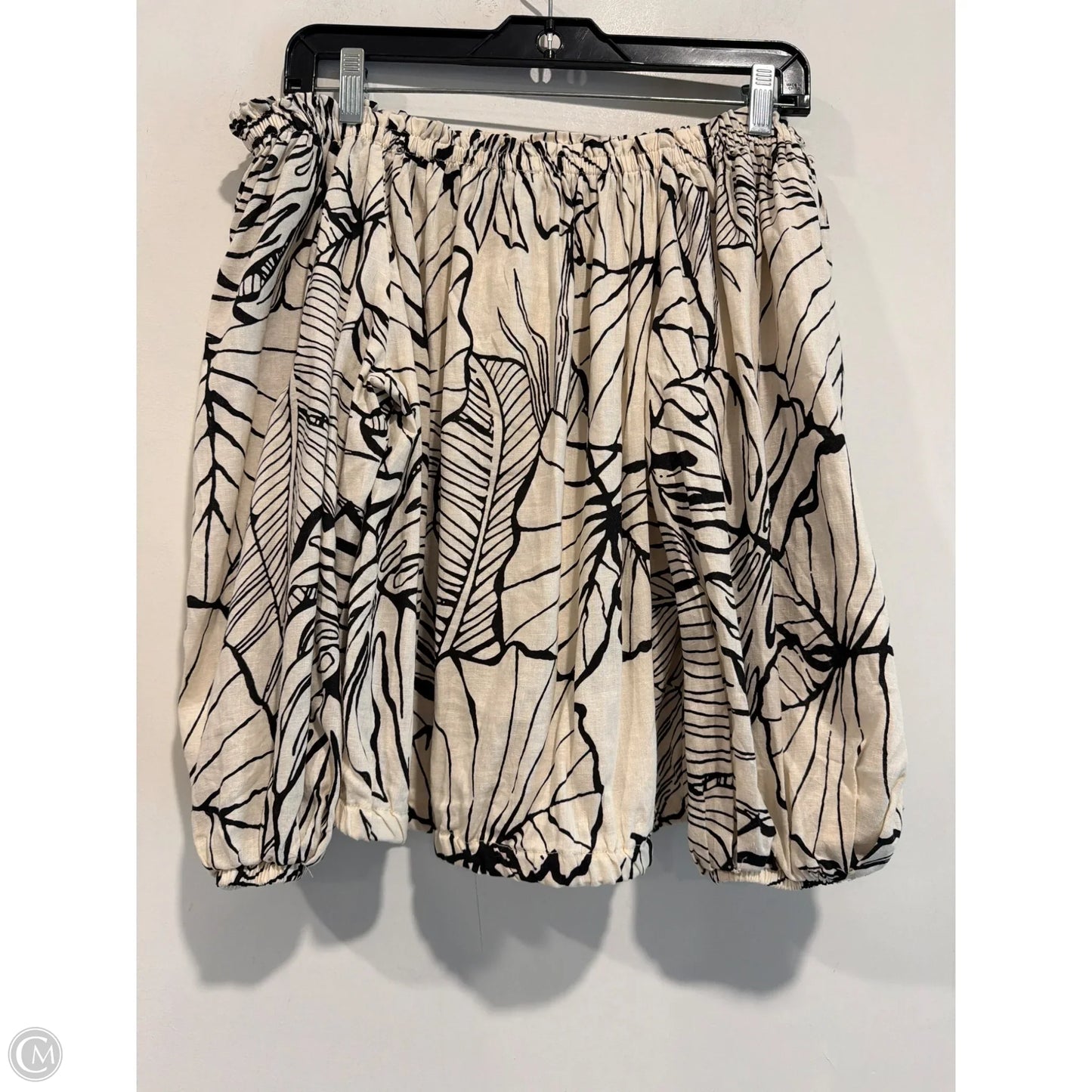 Skirt Set 2pc By Rachel Zoe In Black & Tan, Size: M