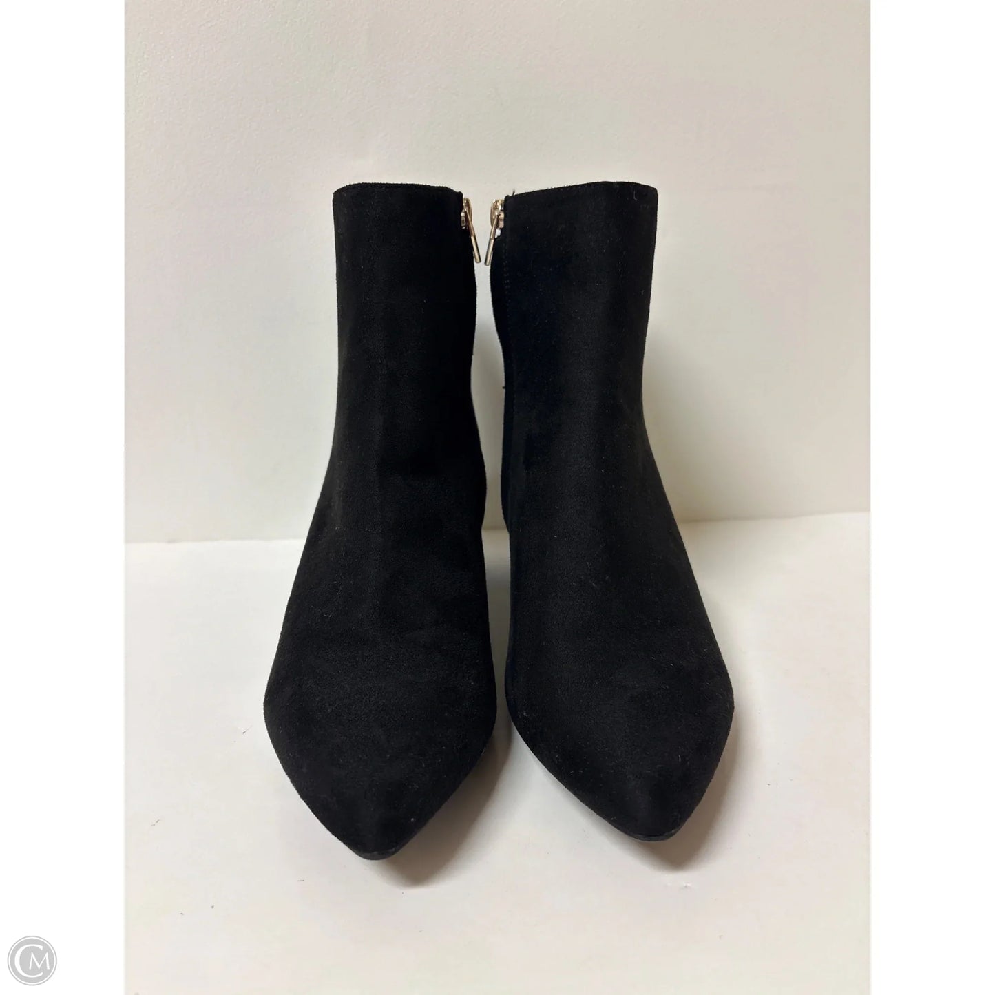 Boots Ankle Heels By Cato In Black, Size: 11