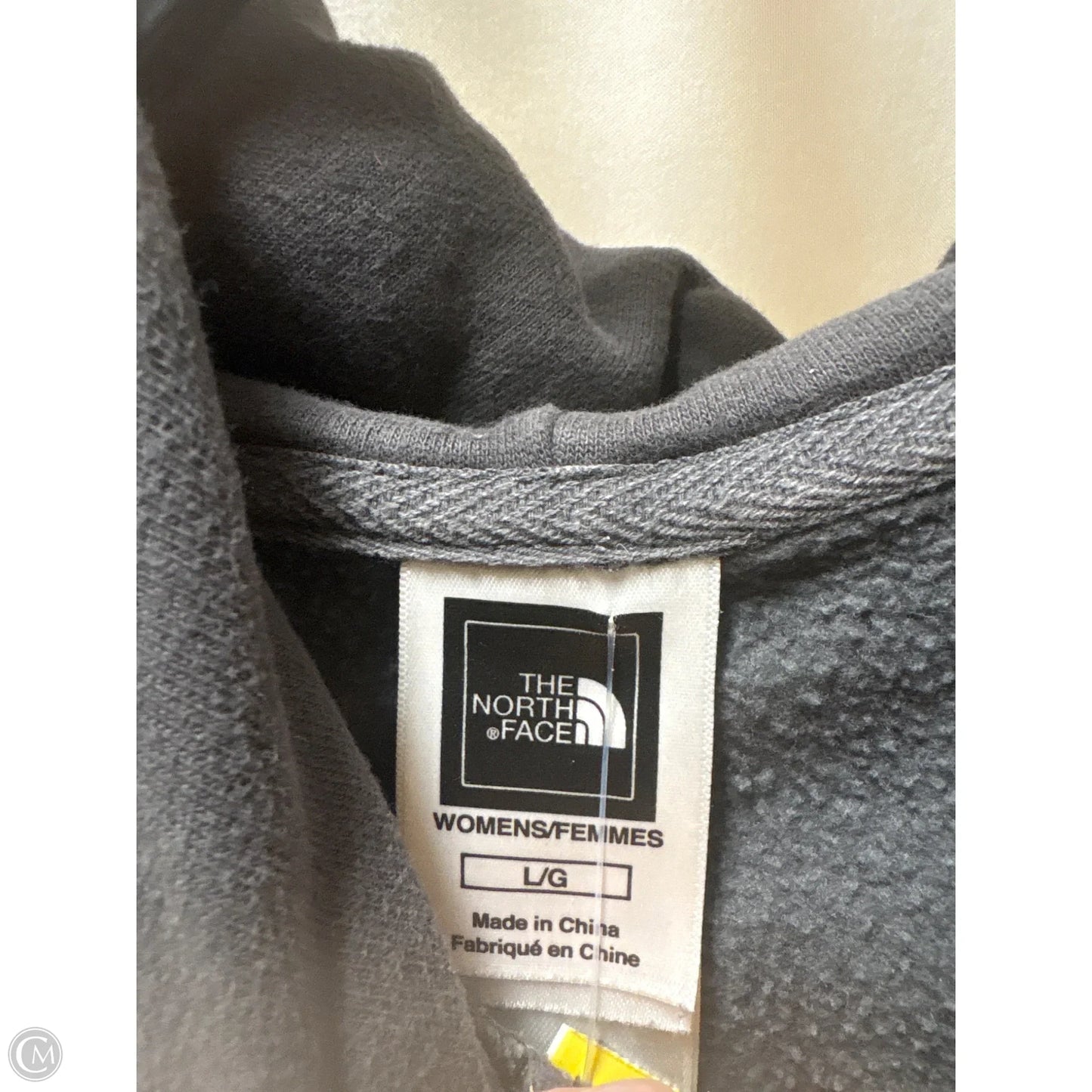 Sweatshirt Hoodie By The North Face In Grey, Size: L
