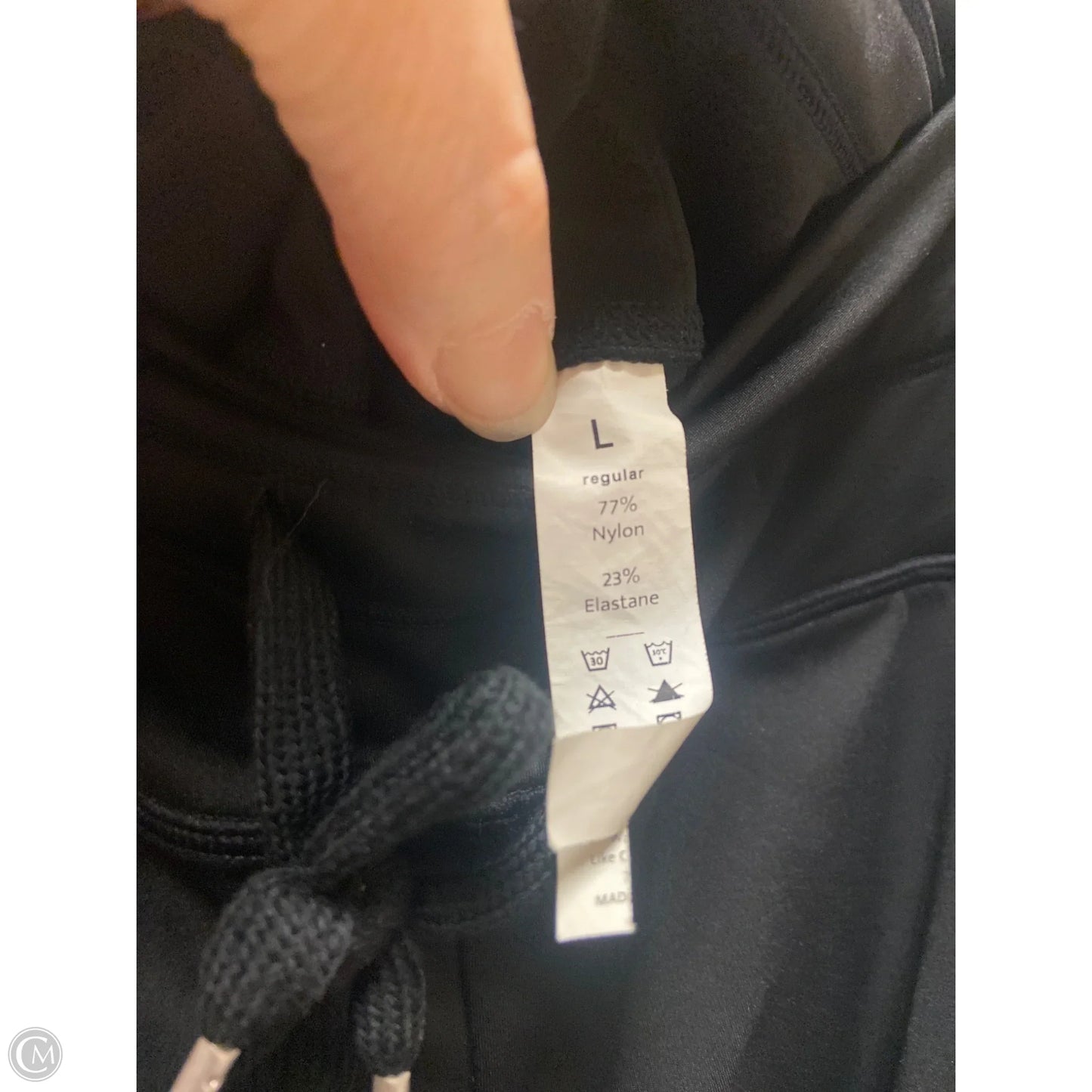 Athletic Pants By Clothes Mentor In Black, Size: L