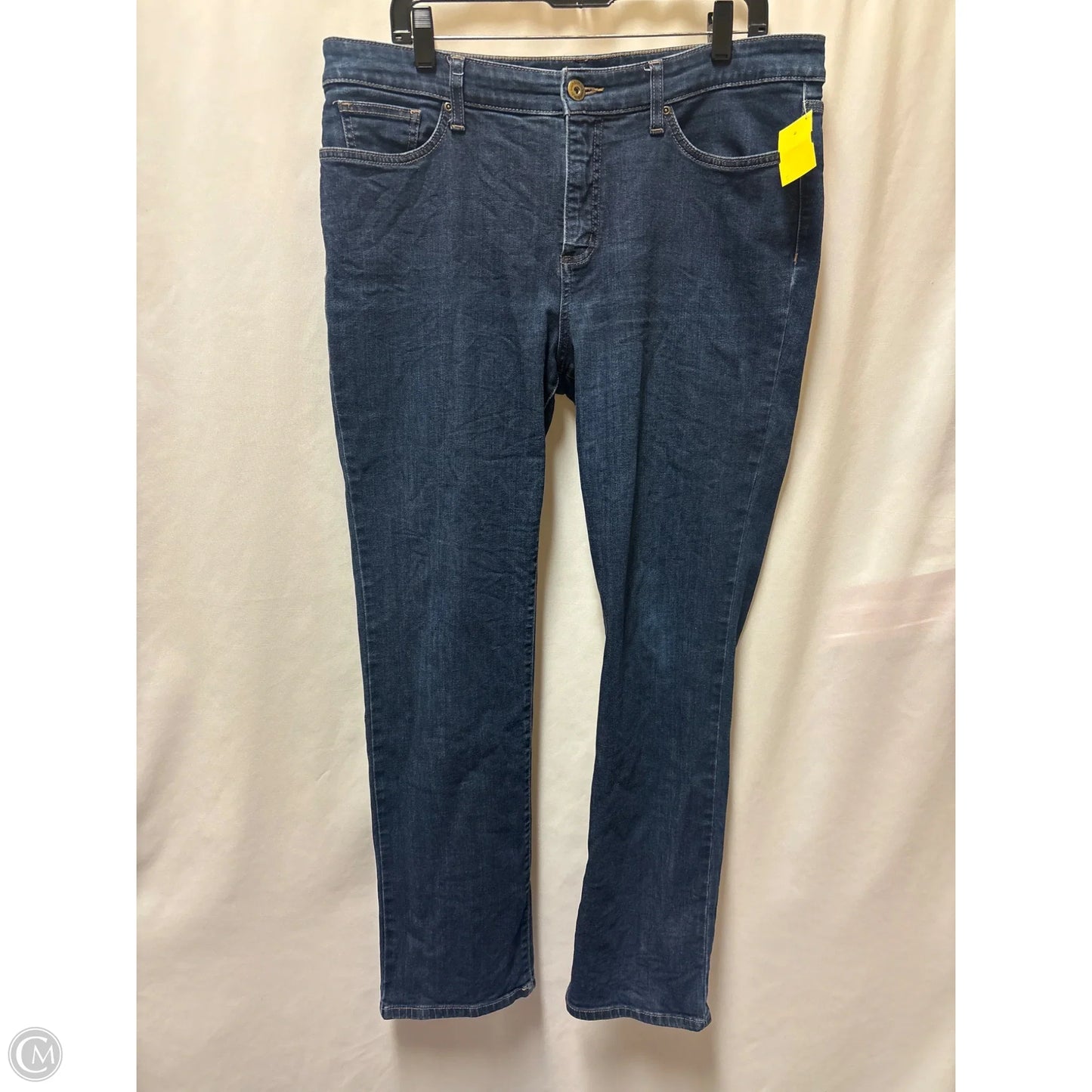 Jeans Straight By St Johns Bay In Blue Denim, Size: 14
