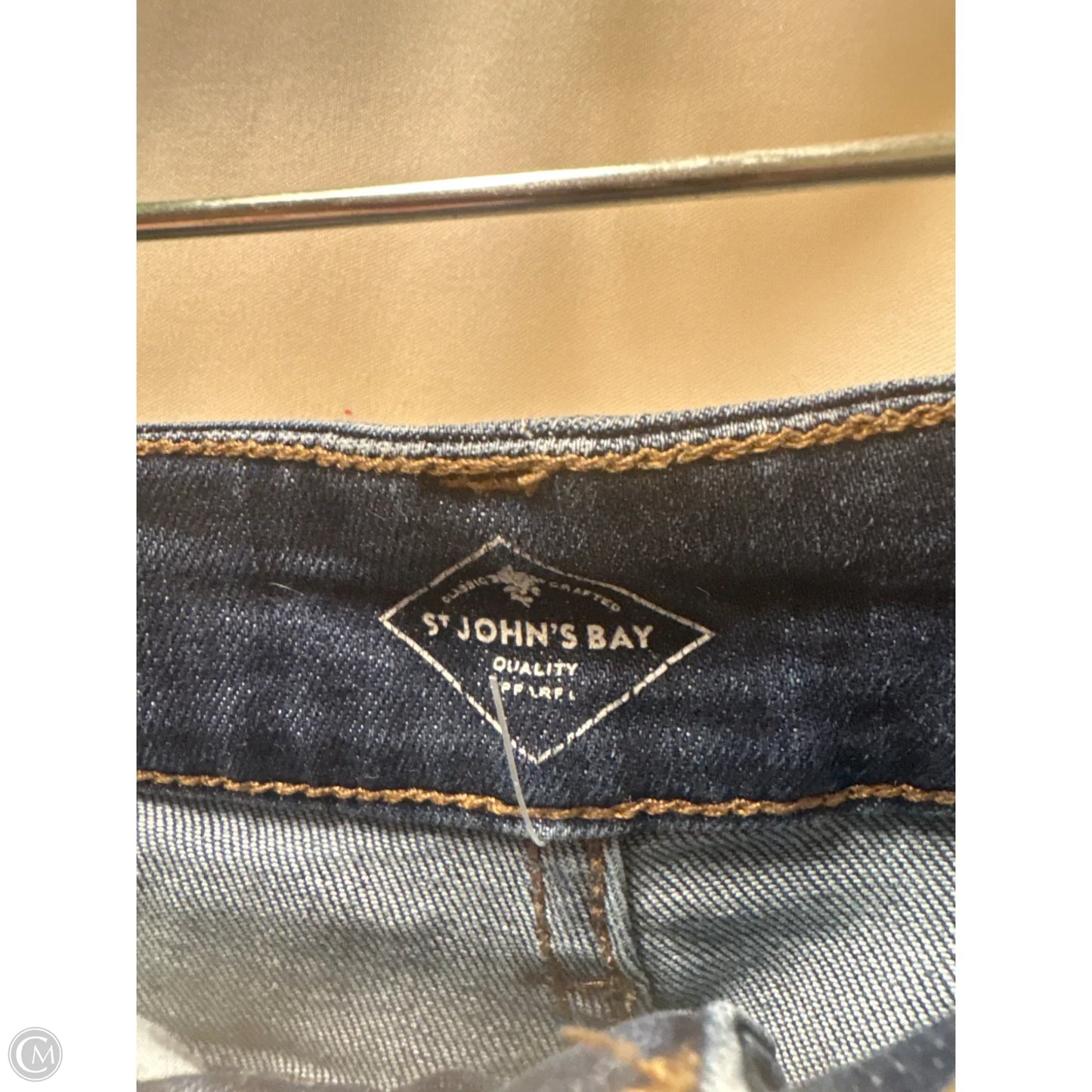 Jeans Straight By St Johns Bay In Blue Denim, Size: 14