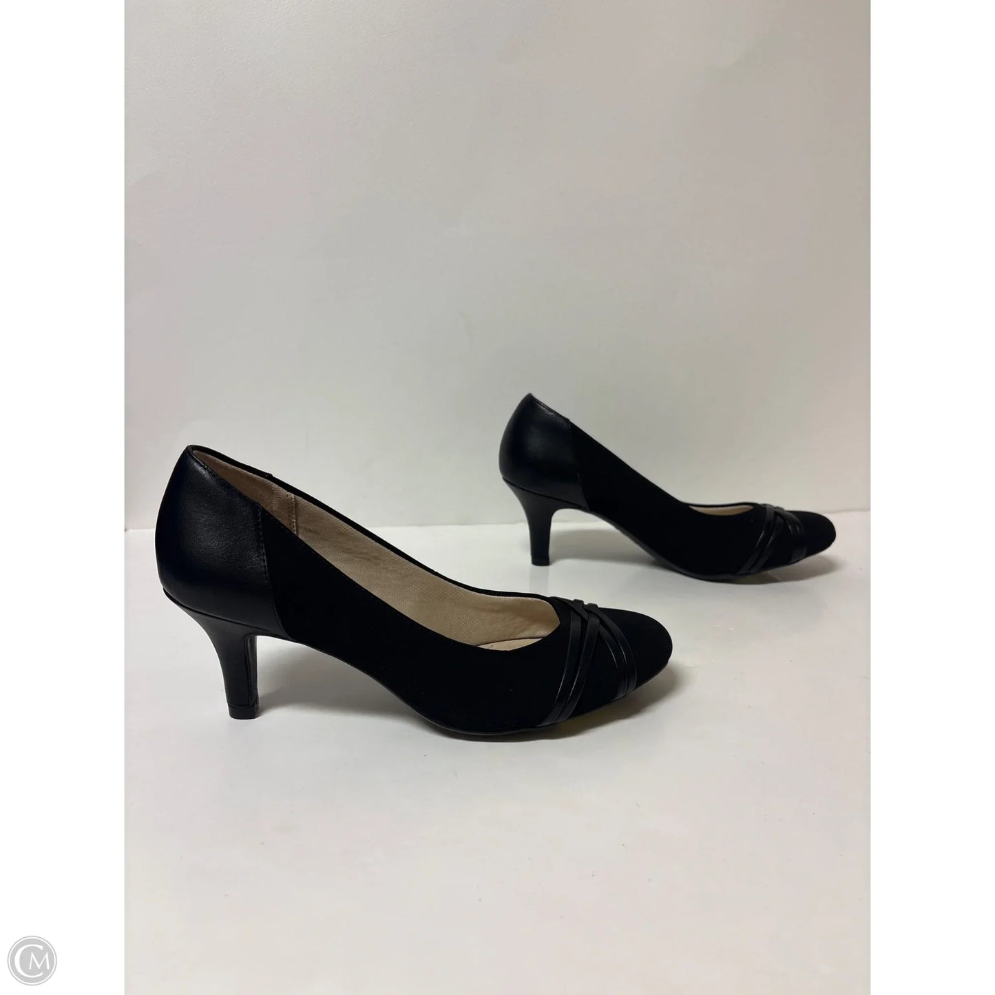Shoes Heels Kitten By Life Stride In Black, Size: 7