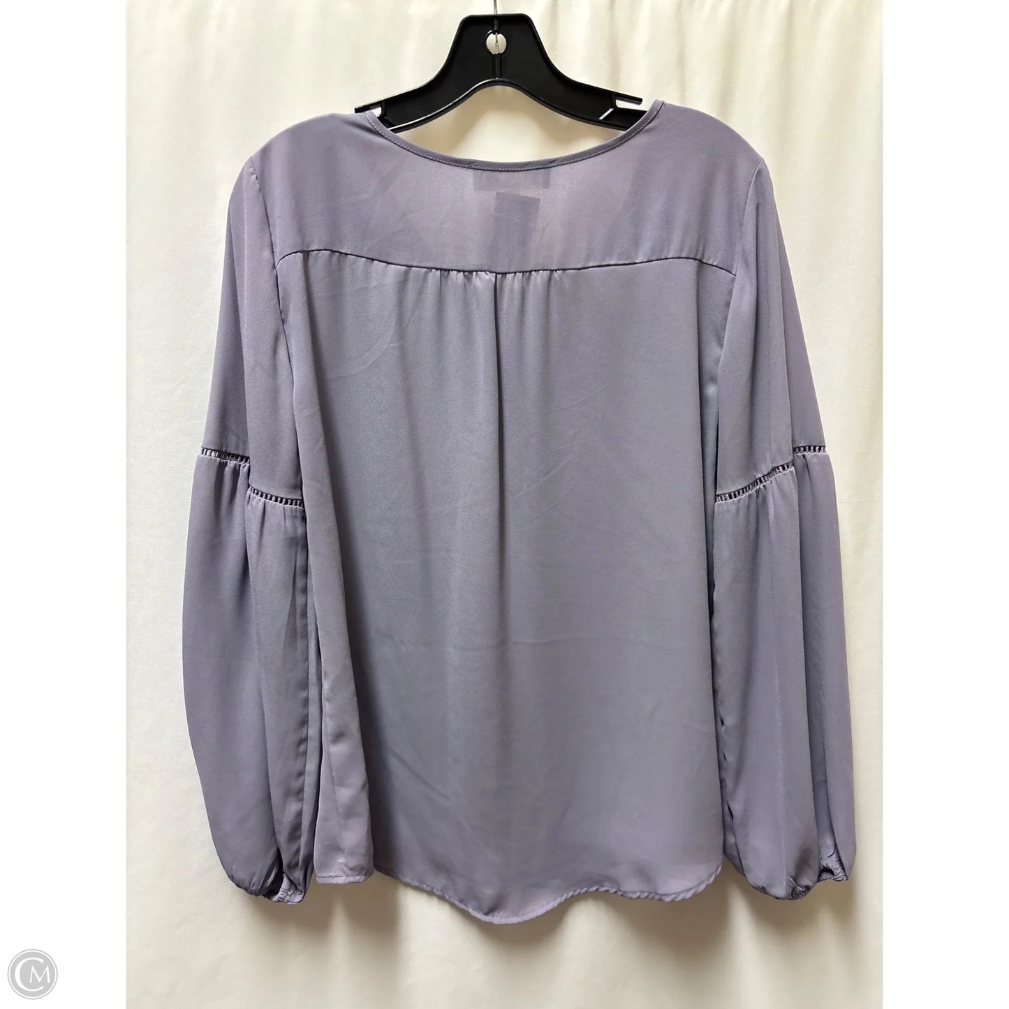 Top Long Sleeve By Pink Rose In Purple, Size: M