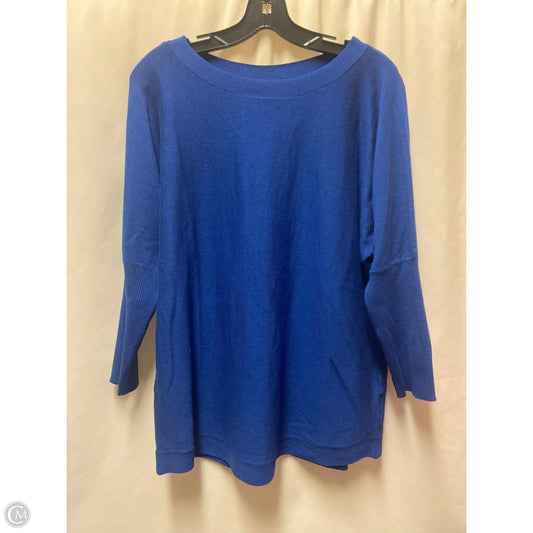 Sweater By Cable And Gauge In Blue, Size: Xl