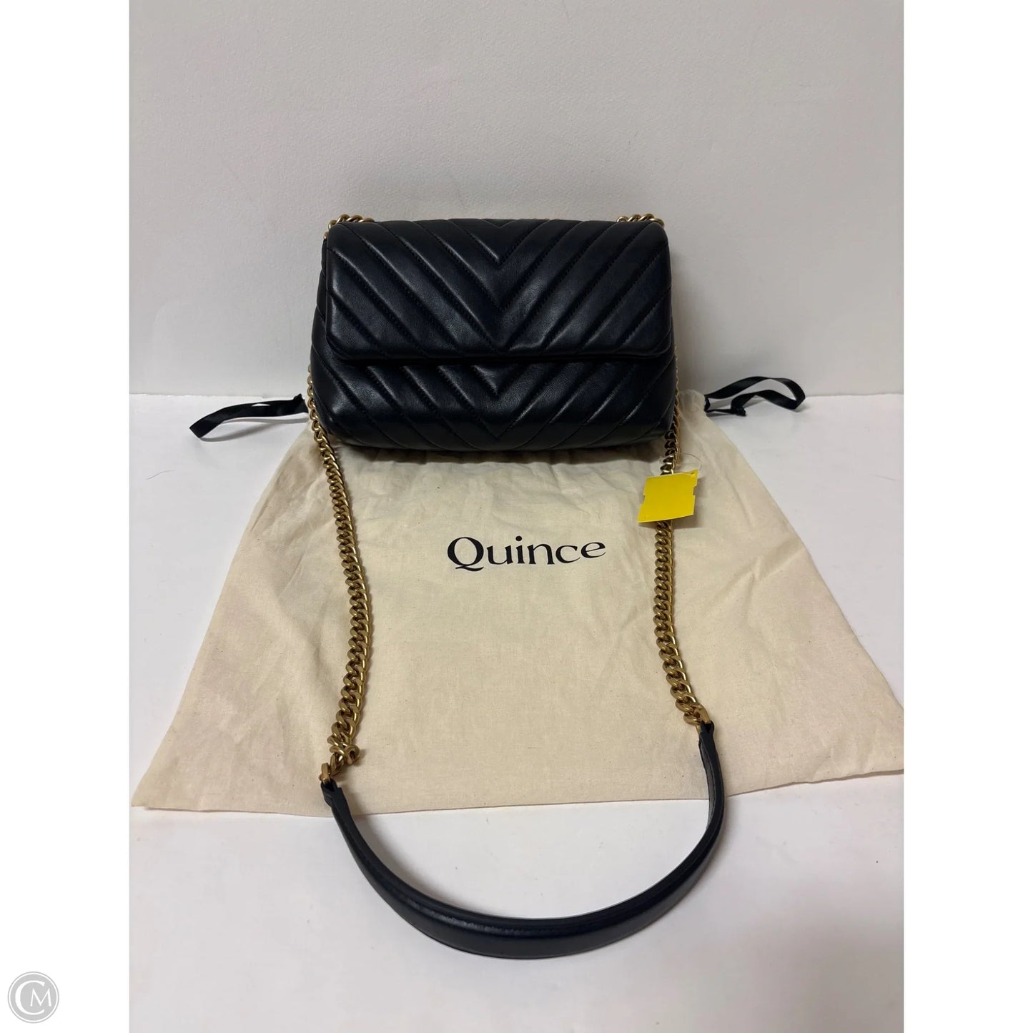 Crossbody Leather By Quince, Size: Medium