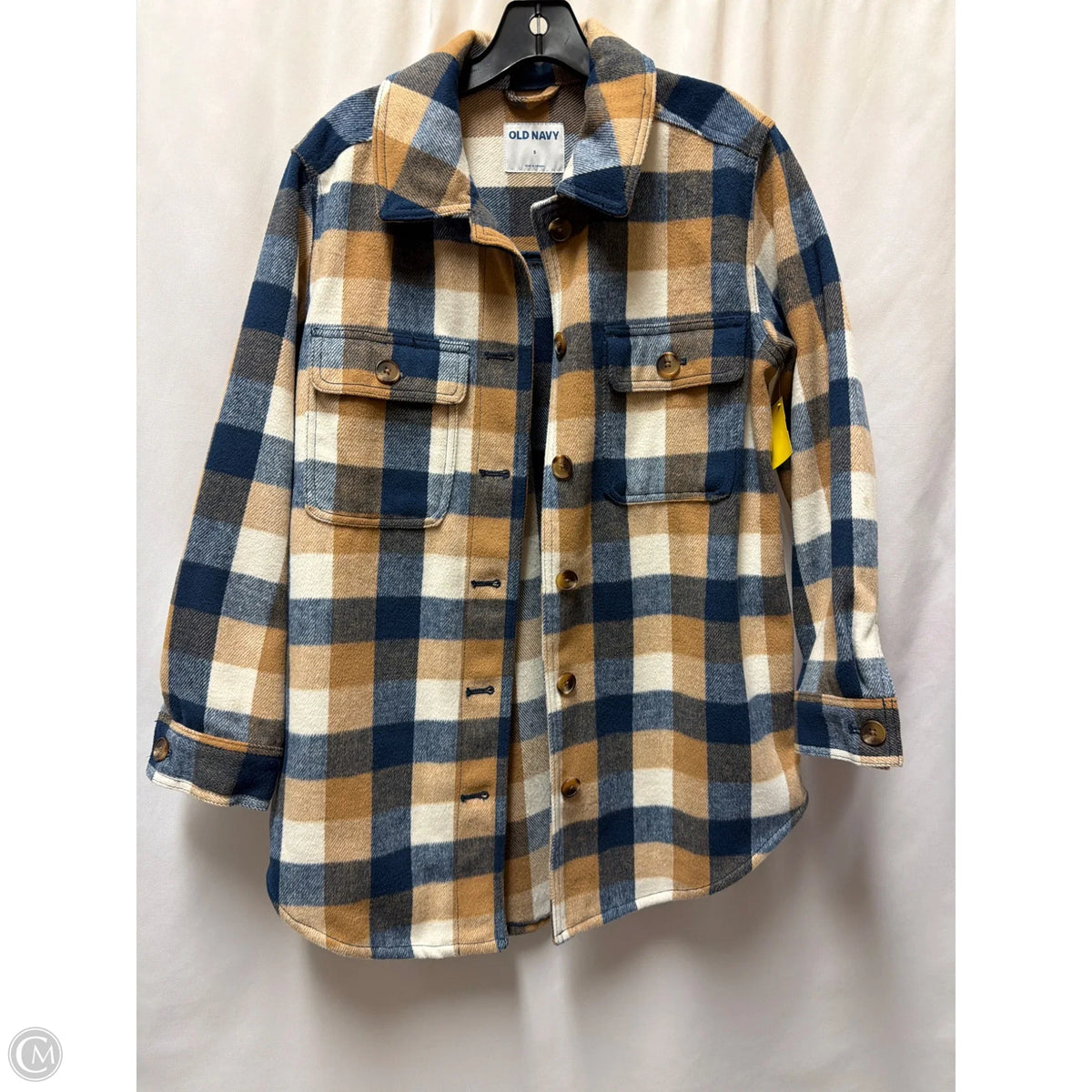 Jacket Shirt By Old Navy In Tan, Size: S