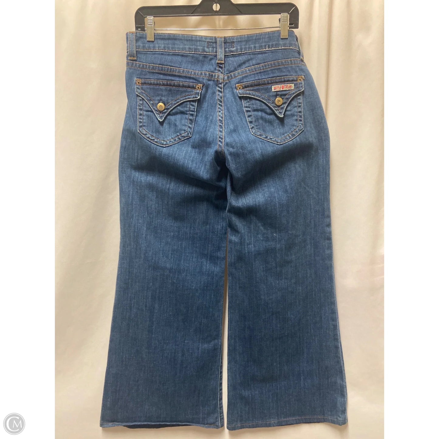 Jeans Wide Leg By Hudson In Blue Denim, Size: 10