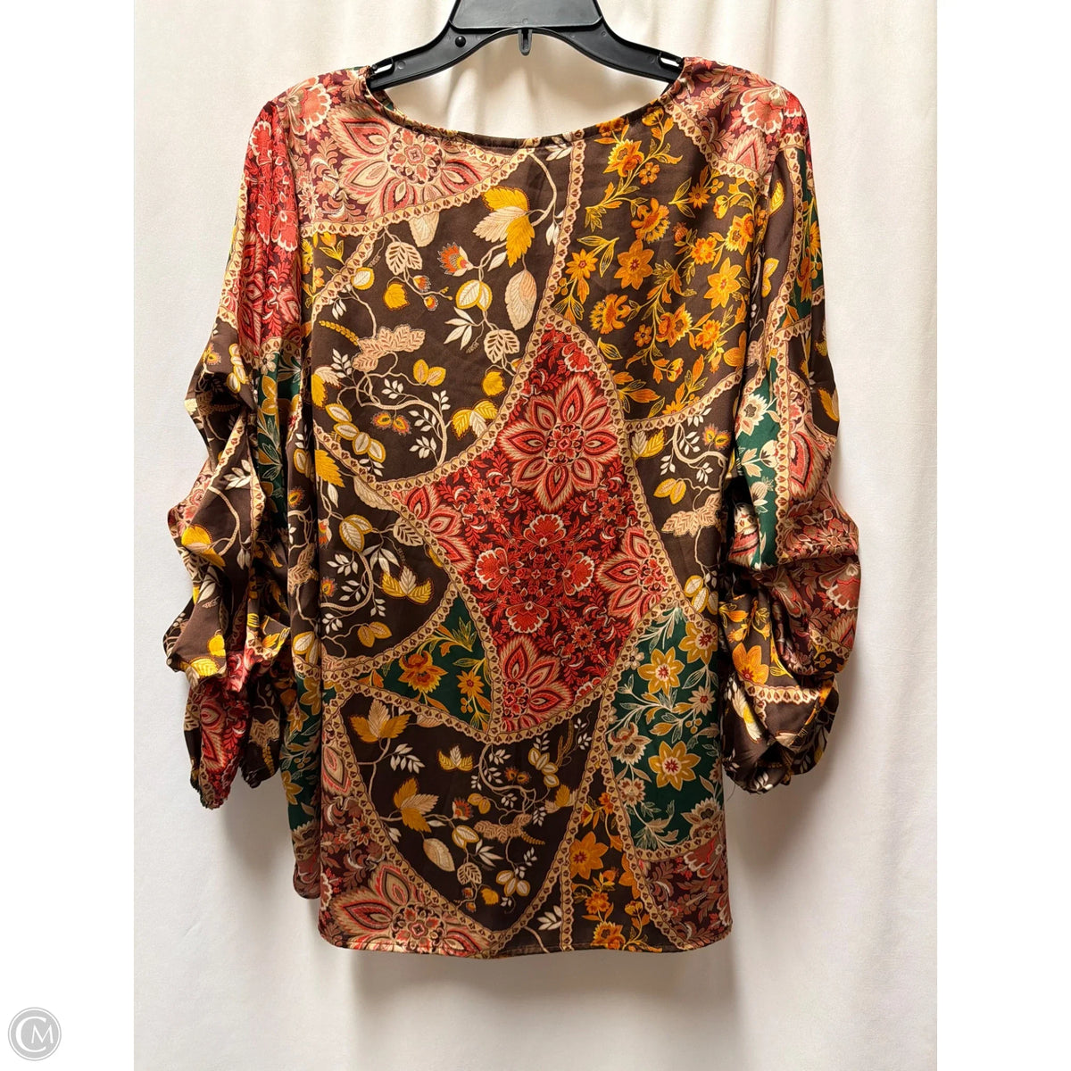 Top Long Sleeve By Cato In Copper, Size: L