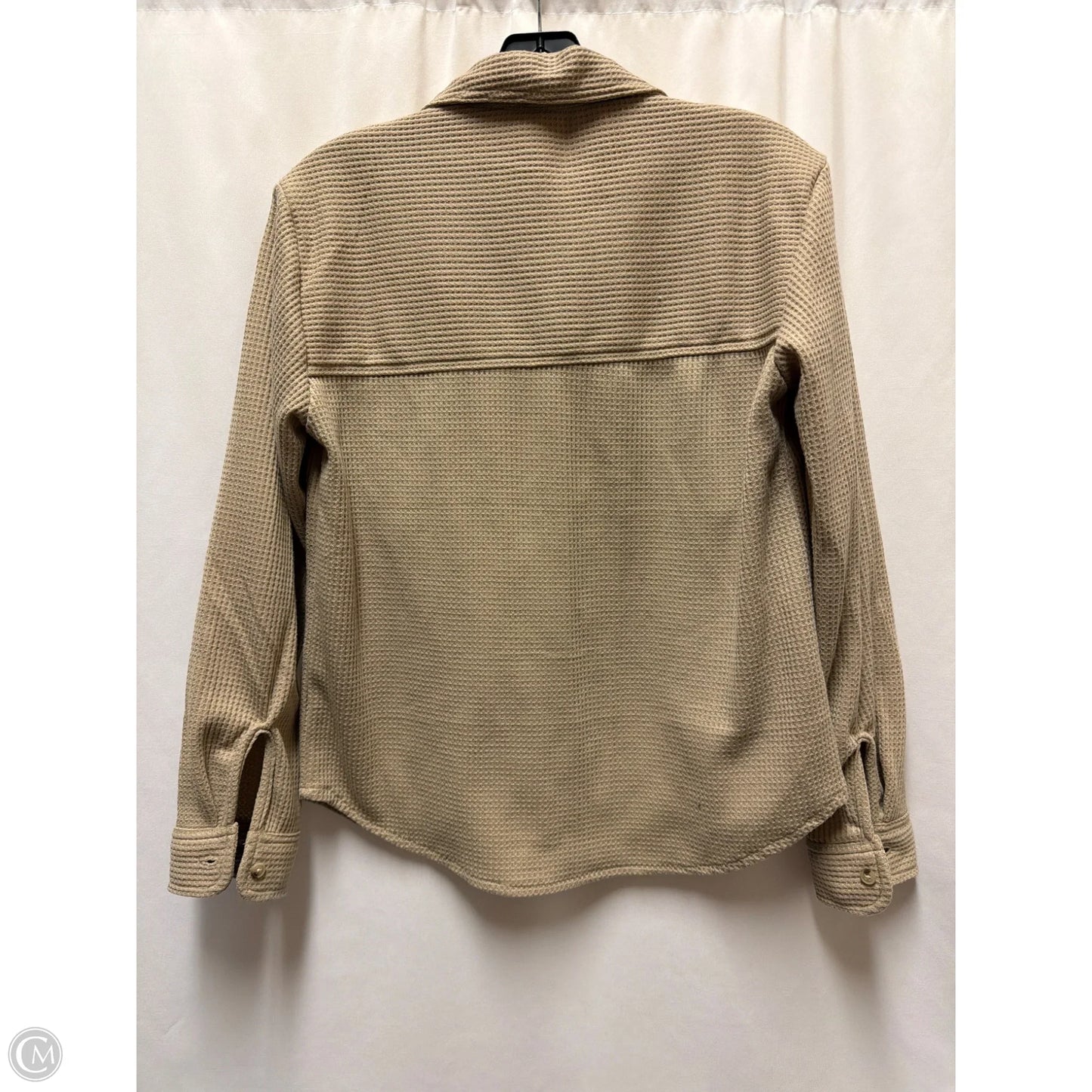 Top Long Sleeve By Beachlunchlounge In Beige, Size: S