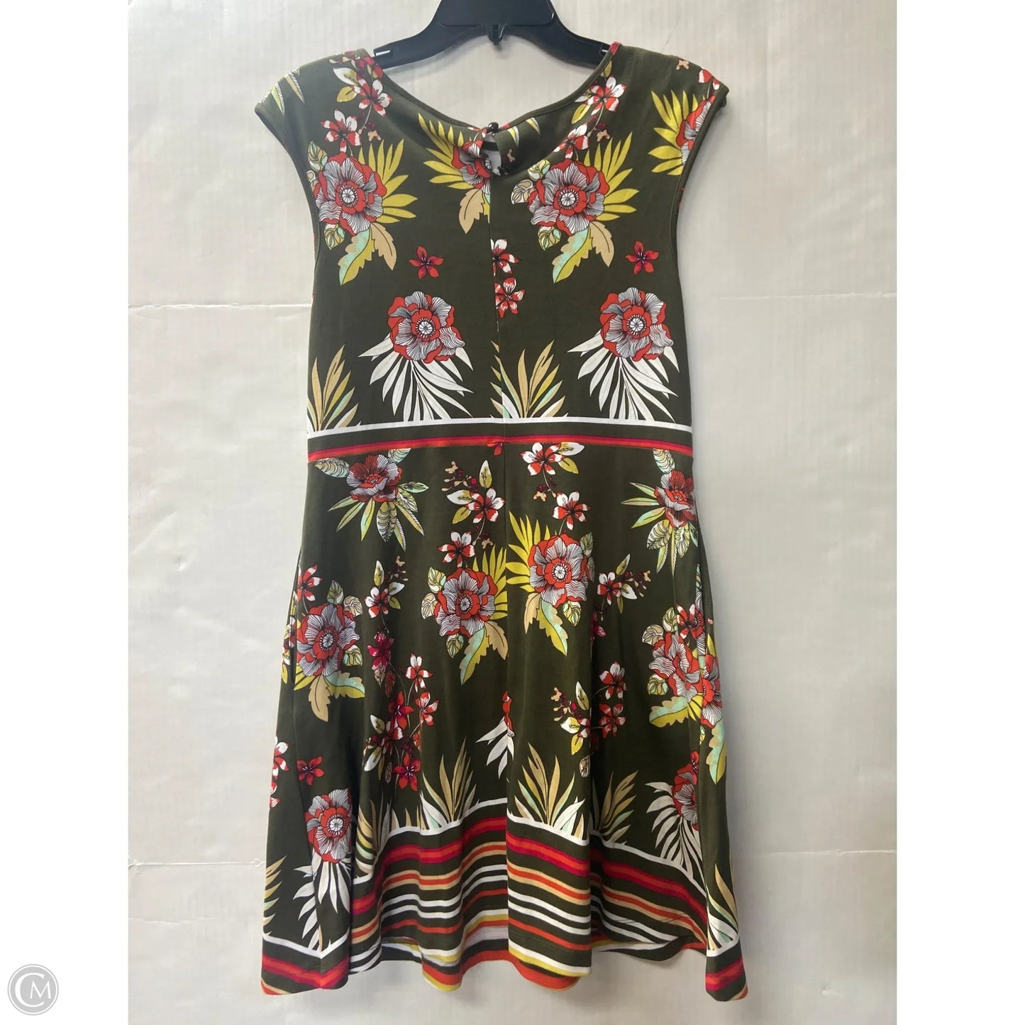 Dress Casual Midi By New York And Co In Green, Size: M