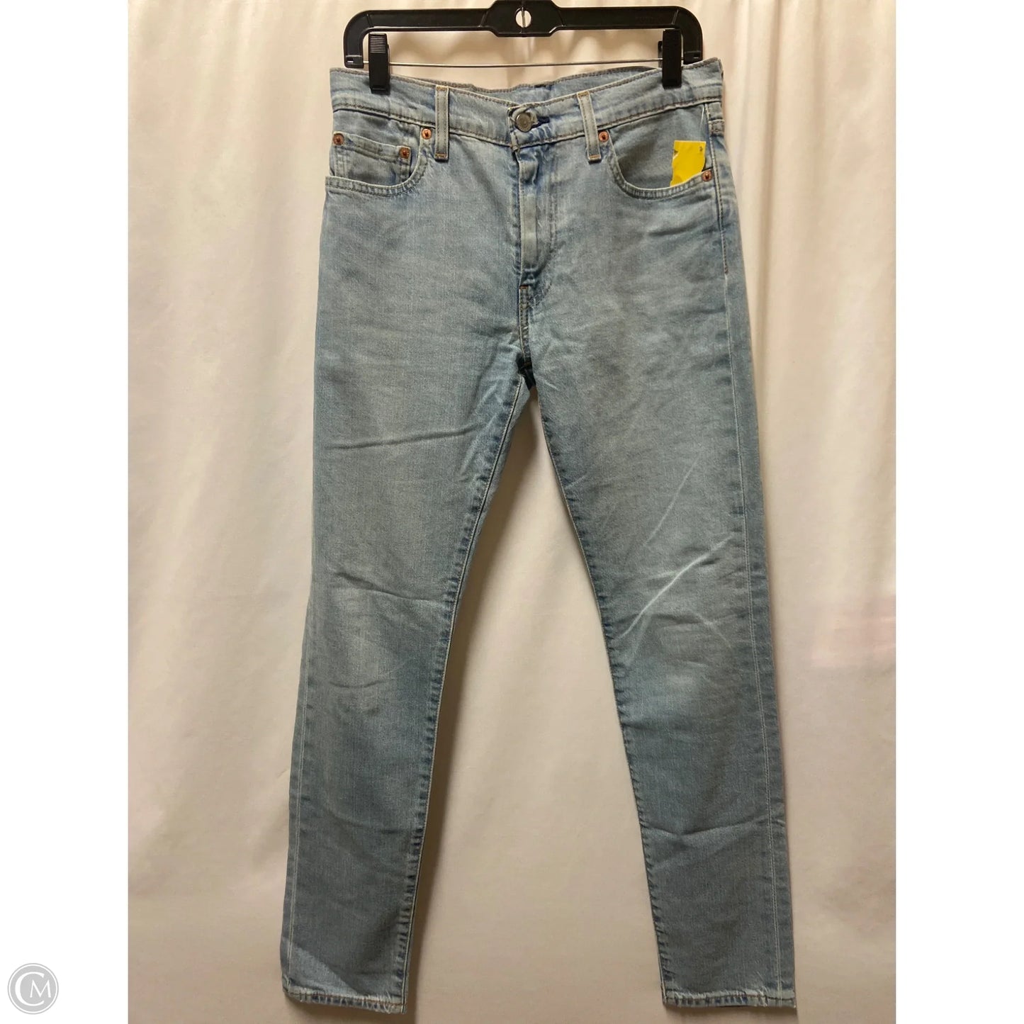 Jeans Straight By Levis In Blue Denim, Size: 10