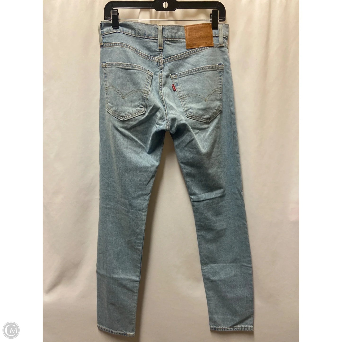Jeans Straight By Levis In Blue Denim, Size: 10