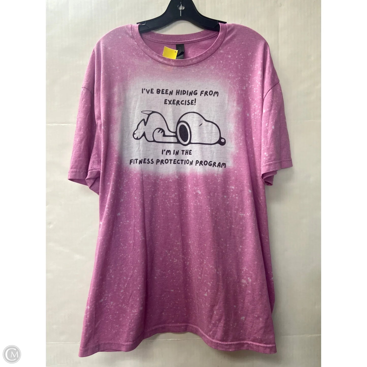 Top Short Sleeve By Gildan In Pink, Size: 2x