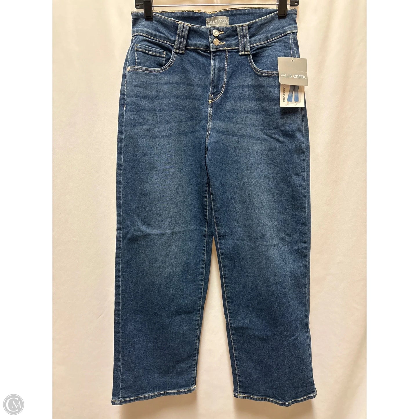 Jeans Cropped By Falls Creek In Blue Denim, Size: 6