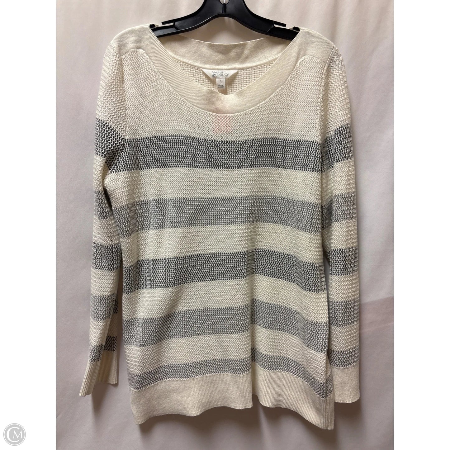 Sweater By Market & Spruce In Cream, Size: L
