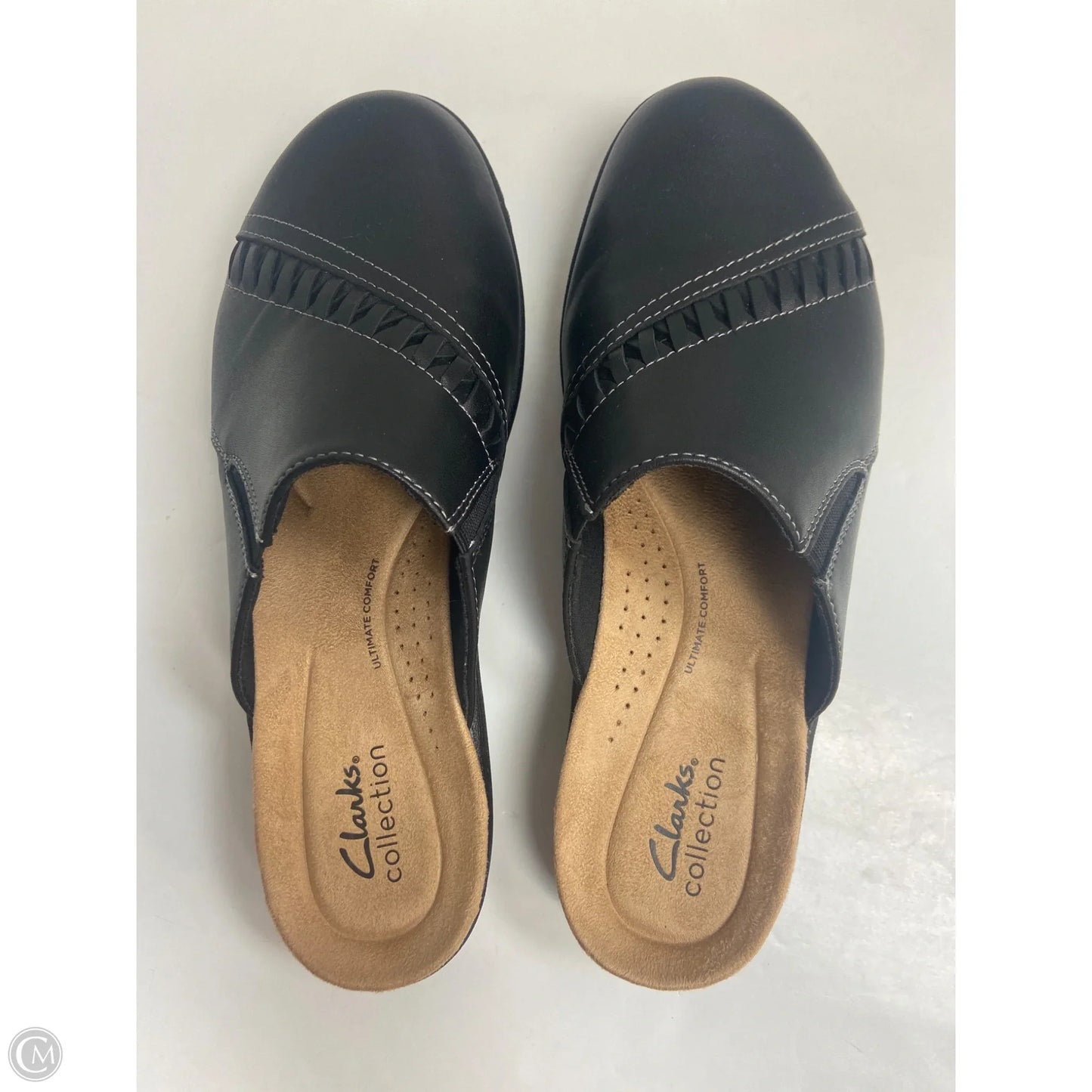 Shoes Flats By Clarks In Black, Size: 9