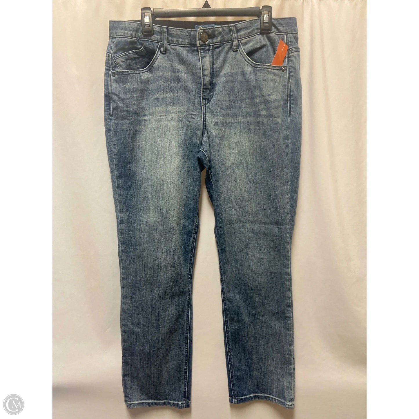 Jeans Straight By Democracy In Blue Denim, Size: 12