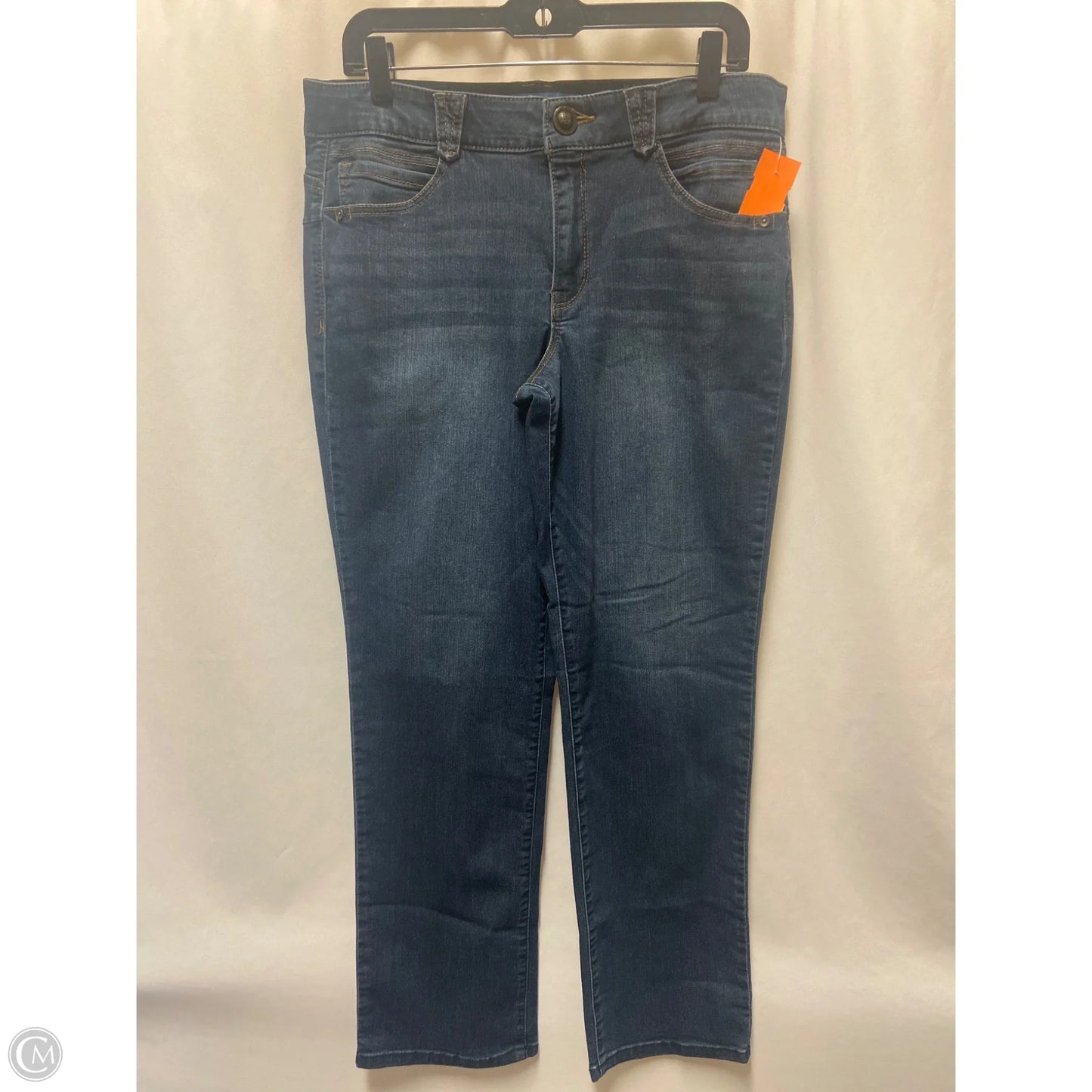 Jeans Straight By Democracy In Blue Denim, Size: 12