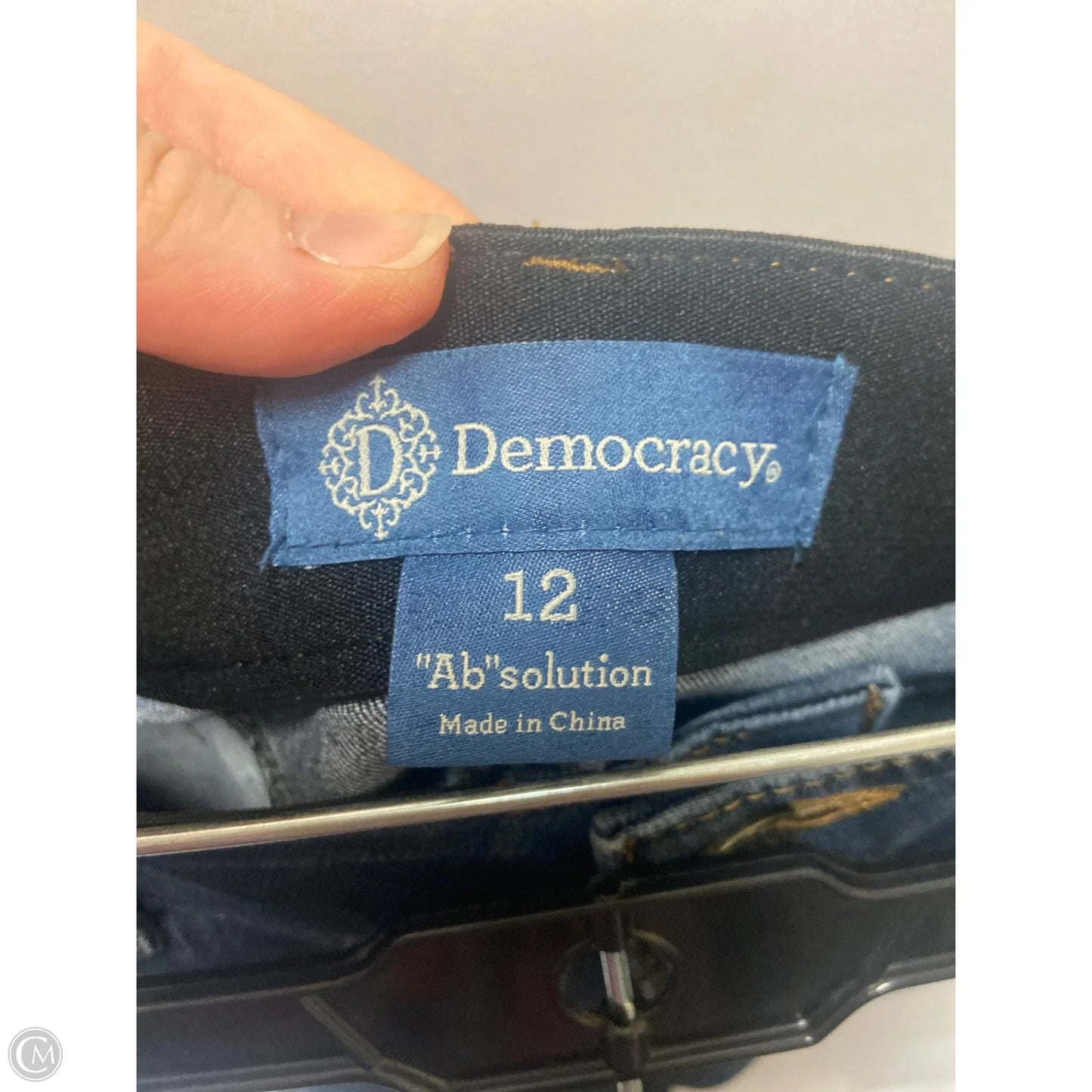 Jeans Straight By Democracy In Blue Denim, Size: 12
