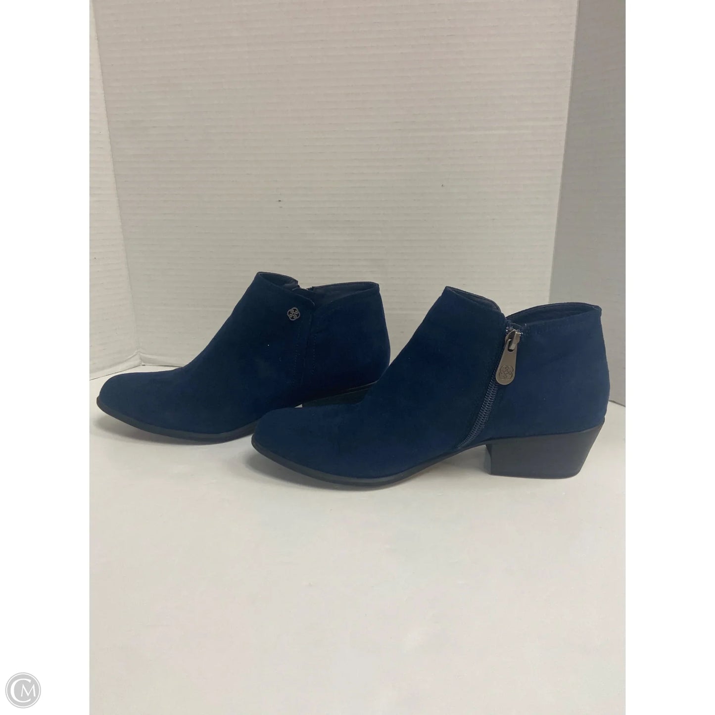 Boots Ankle Heels By Daisy Fuentes In Navy, Size: 7.5