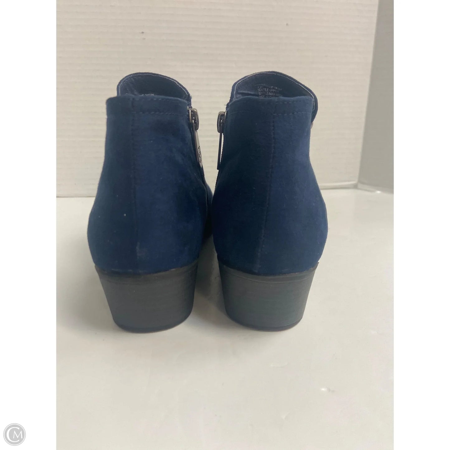 Boots Ankle Heels By Daisy Fuentes In Navy, Size: 7.5