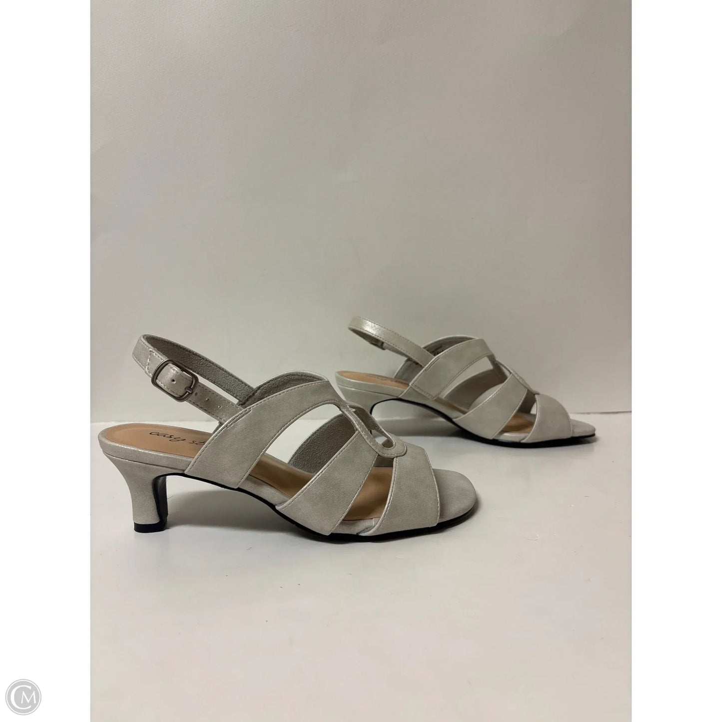 Shoes Heels Kitten By Easy Street In White, Size: 6.5