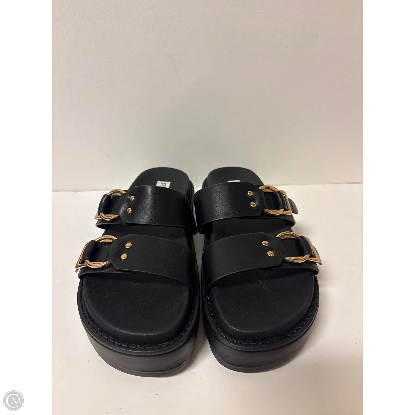 Sandals Flats By Steve Madden In Black, Size: 8.5