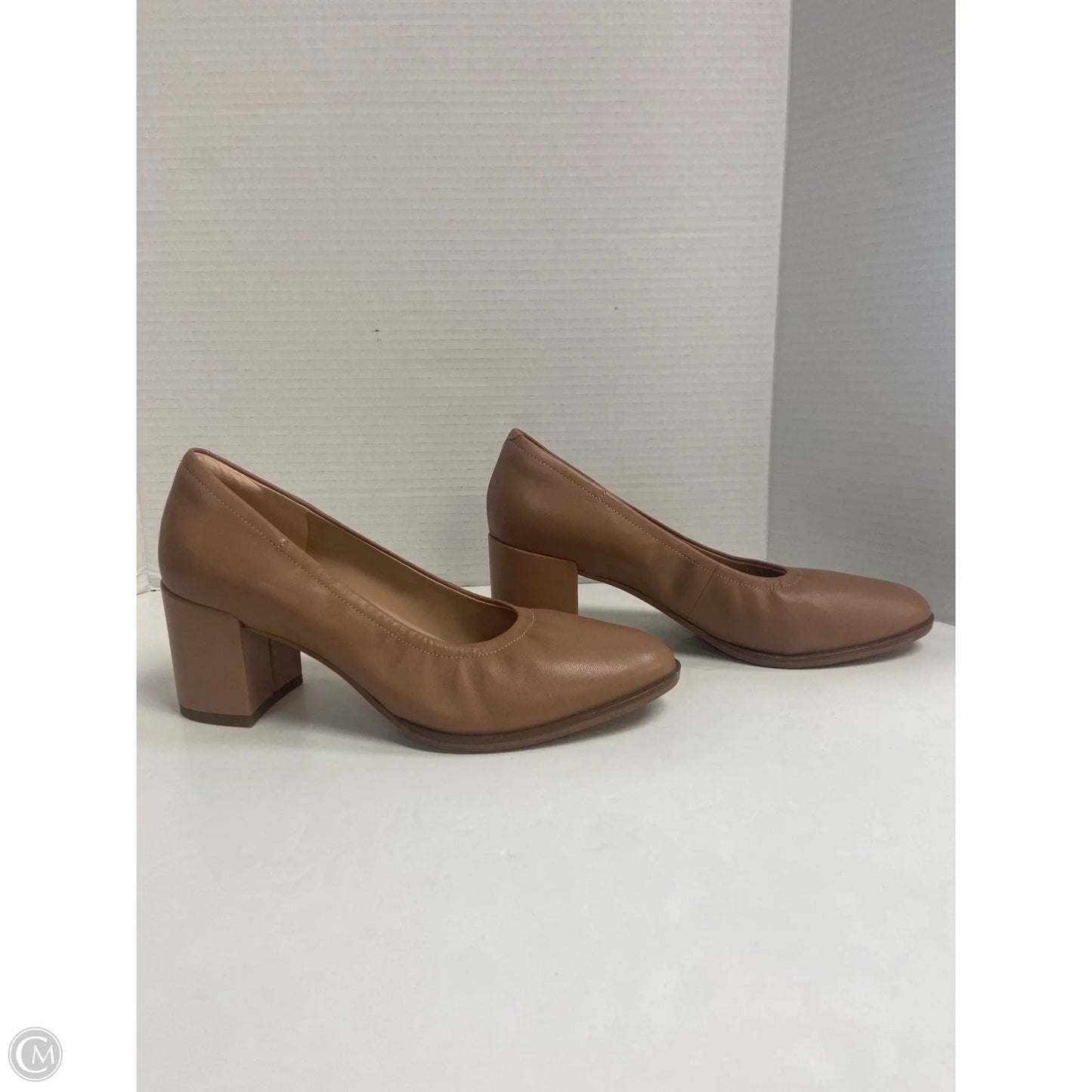 Shoes Heels Block By Clarks In Brown, Size: 9.5
