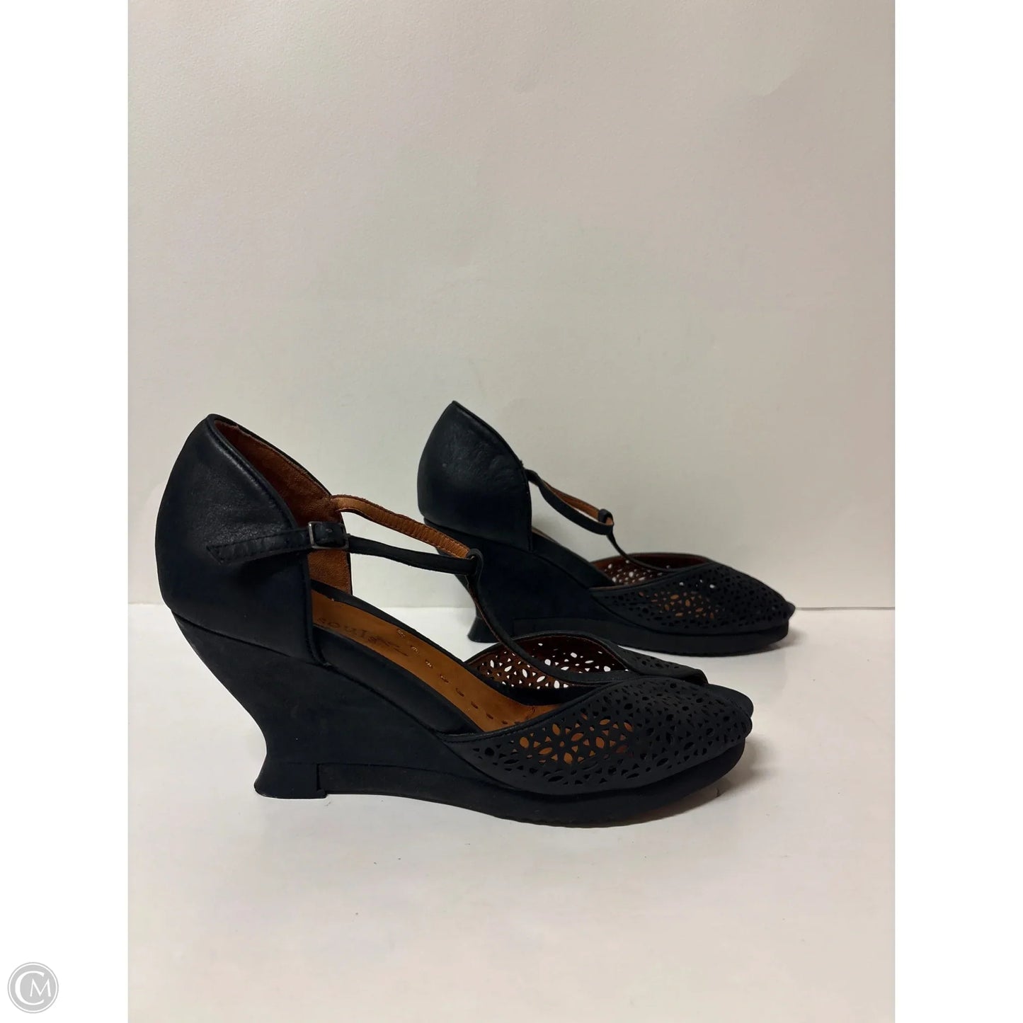 Sandals Heels Block By Gentle Souls In Black, Size: 10