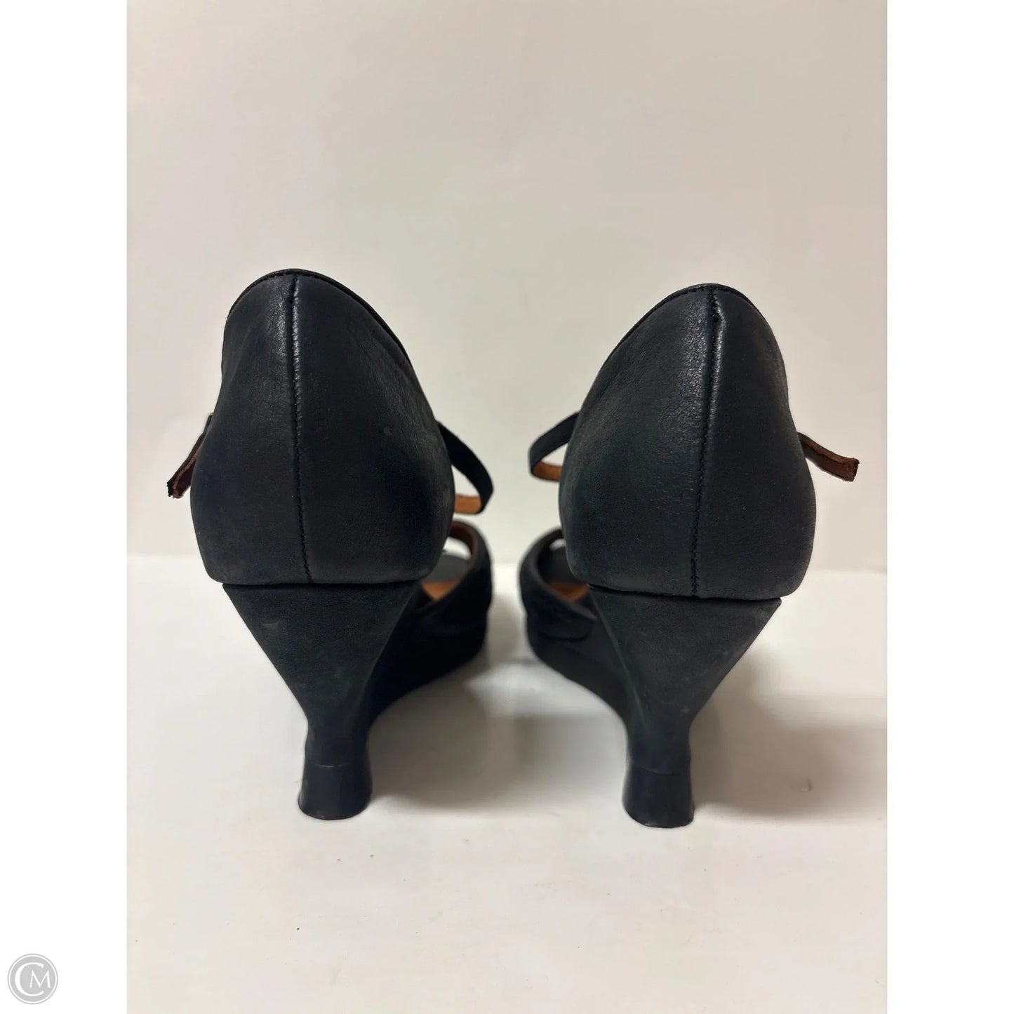 Sandals Heels Block By Gentle Souls In Black, Size: 10