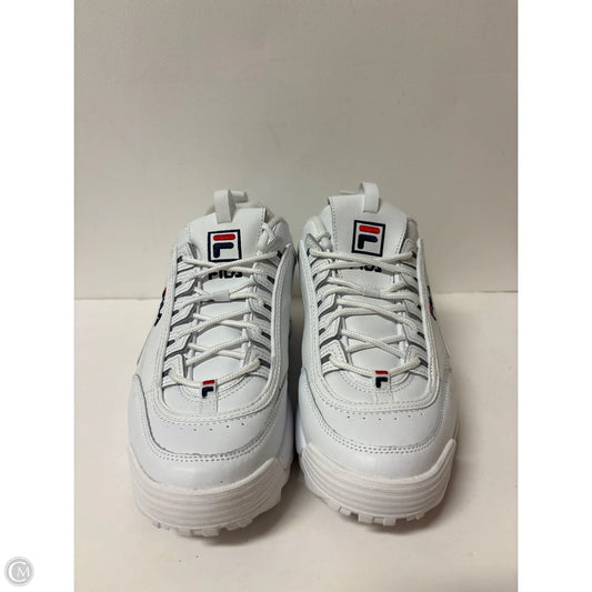 Shoes Athletic By Fila In White, Size: 11