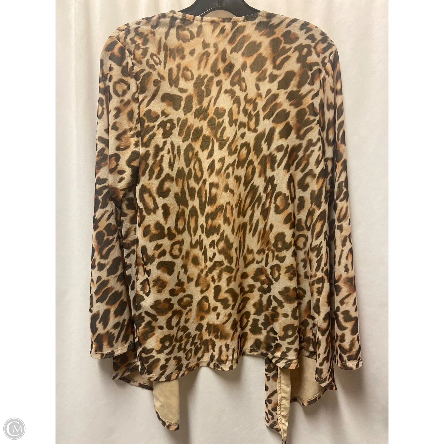Top 2pc Short Sleeve By Chicos In Animal Print, Size: M