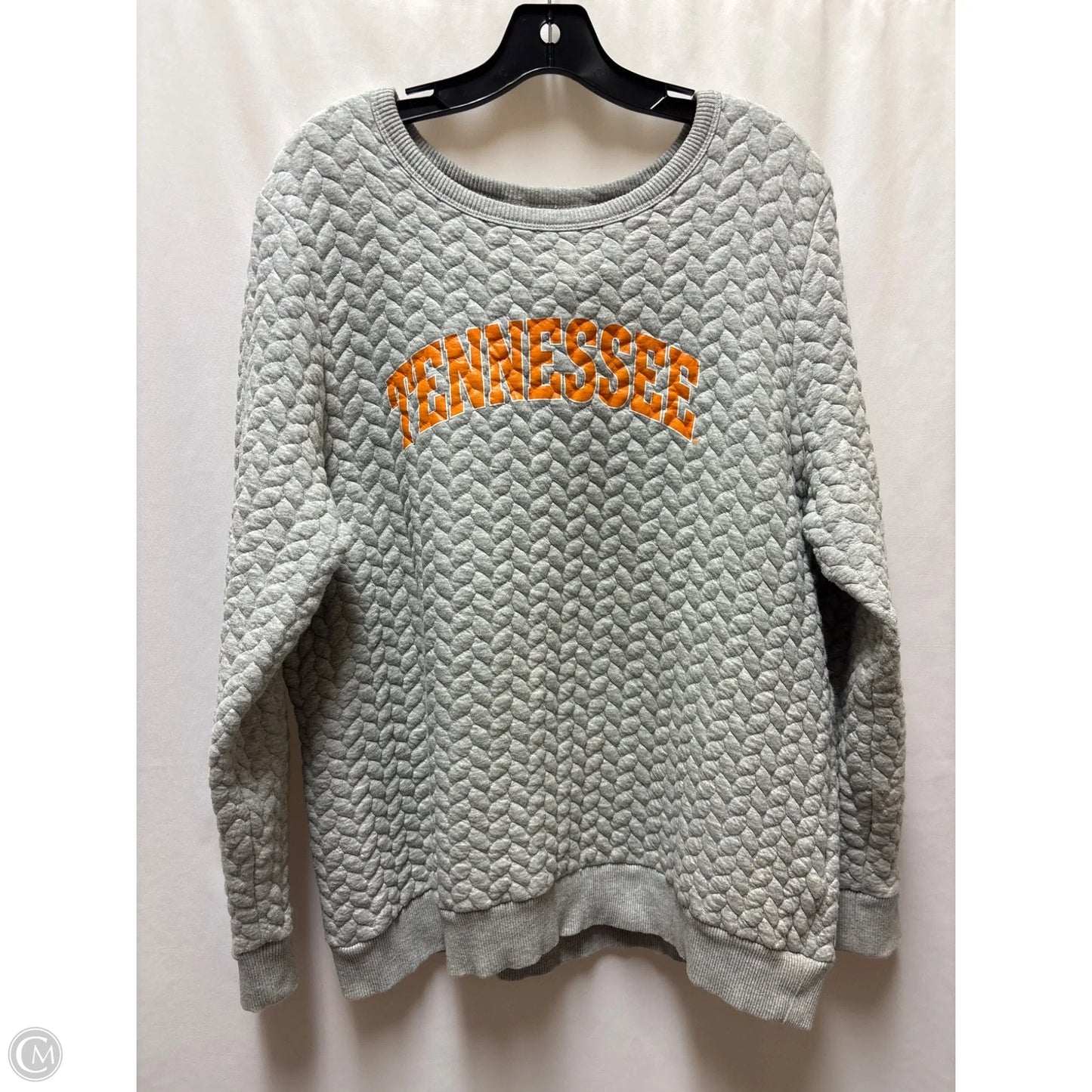 Sweatshirt Crewneck By Clothes Mentor In Grey, Size: L