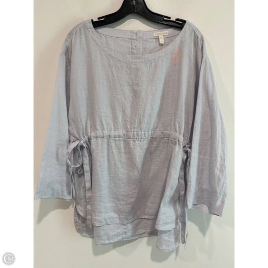 Top Long Sleeve By Eileen Fisher In Blue, Size: S