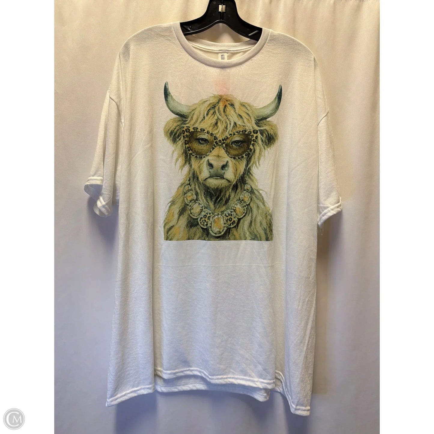 Top Short Sleeve By Jerzees In White, Size: 2x