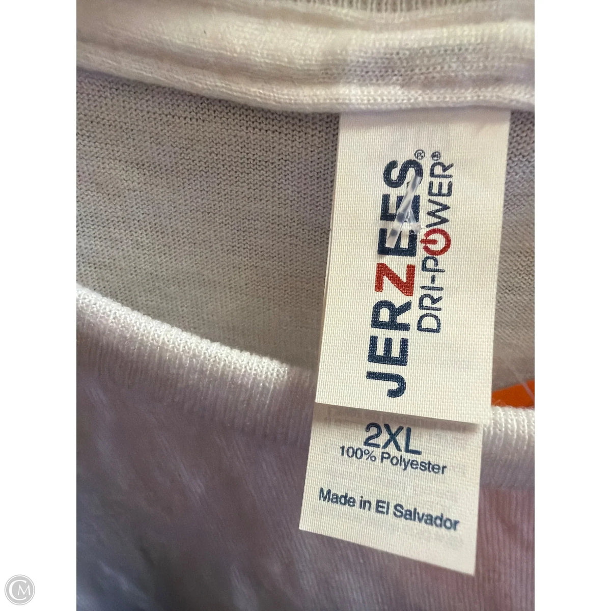 Top Short Sleeve By Jerzees In White, Size: 2x