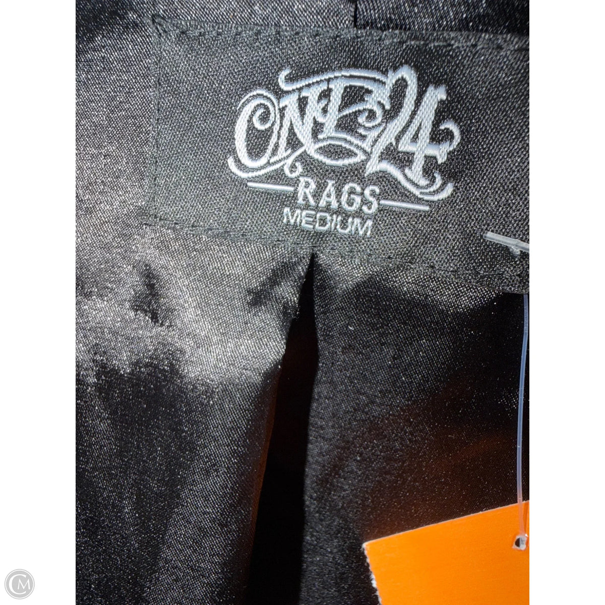 Blazer By Clothes Mentor In Silver, Size: L