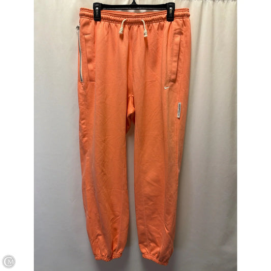 Athletic Pants By Nike In Peach, Size: L