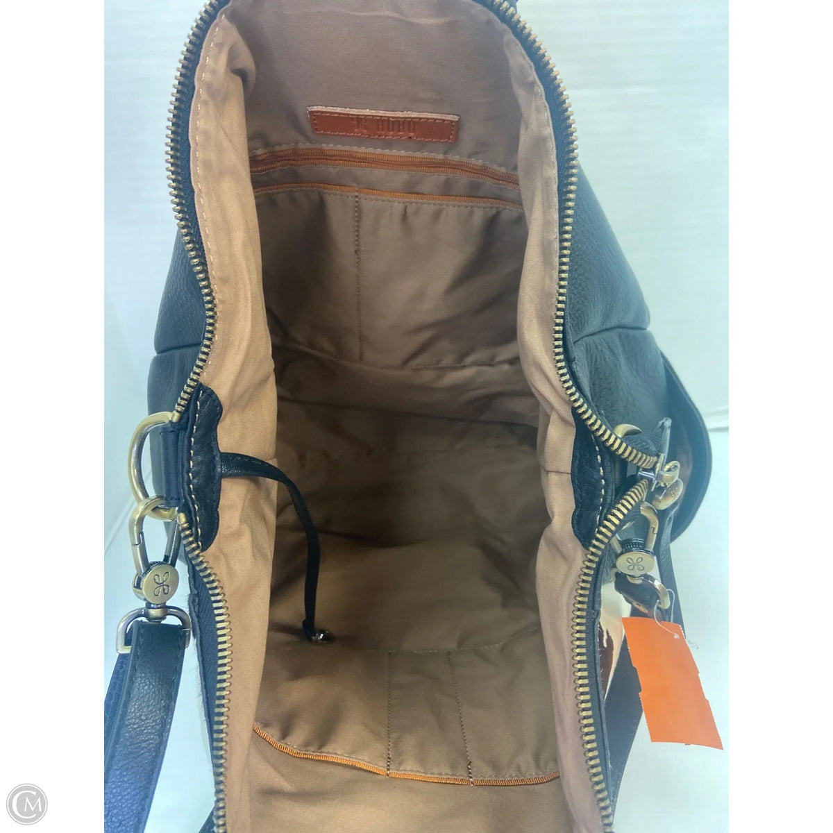 Handbag Leather By Hobo Intl, Size: Large