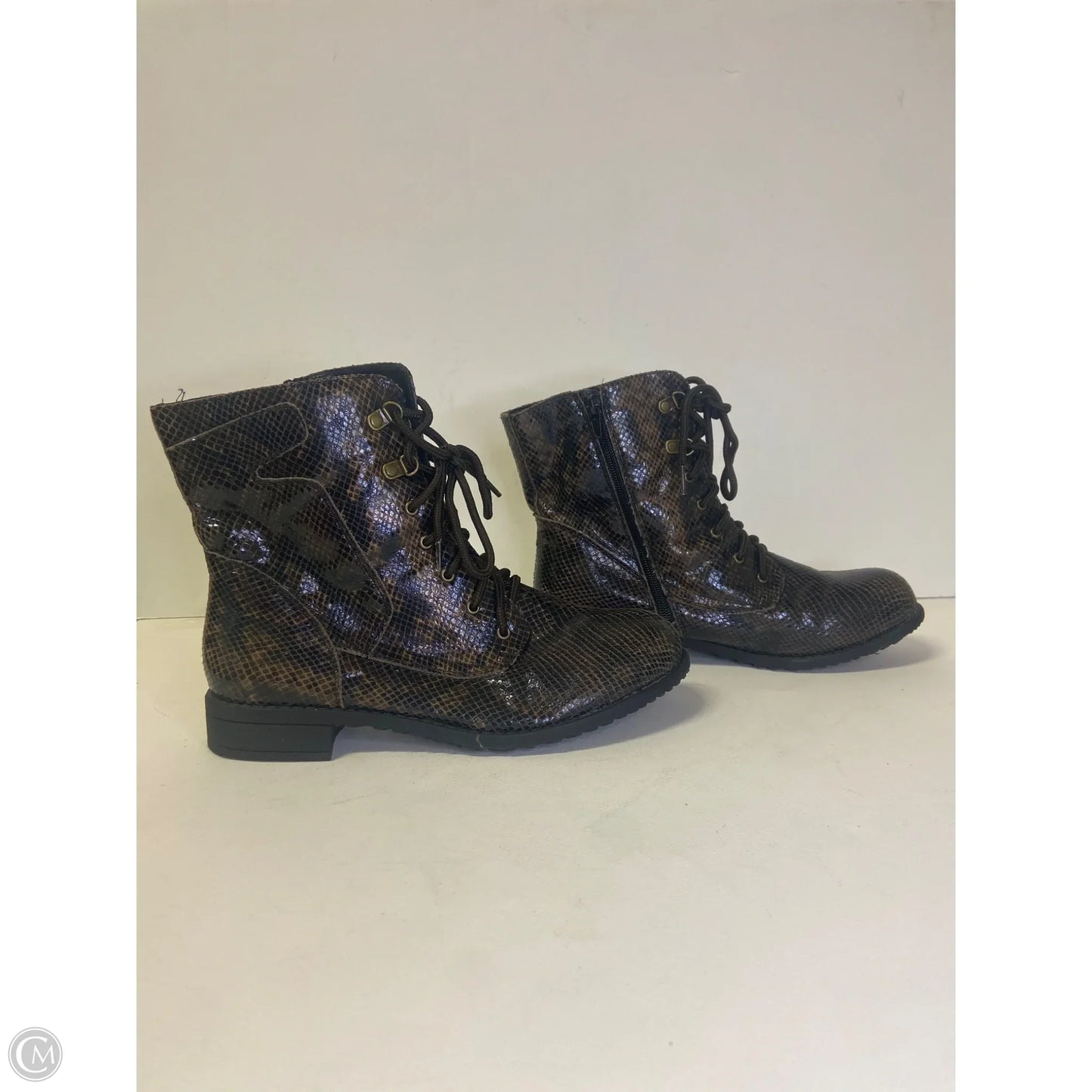 Boots Ankle Flats By White Mountain In Brown, Size: 9.5