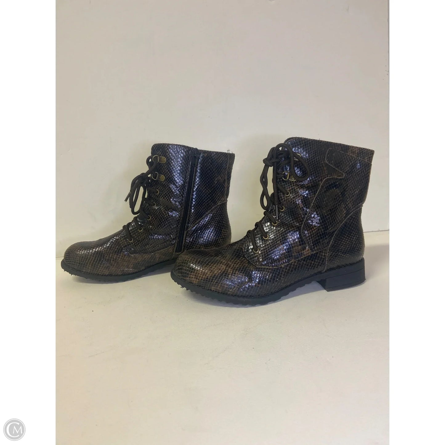 Boots Ankle Flats By White Mountain In Brown, Size: 9.5