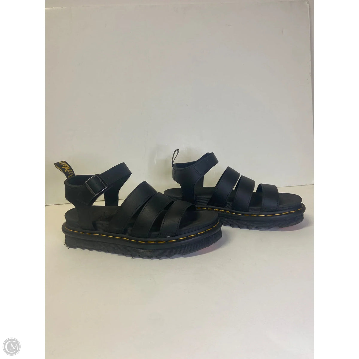 Sandals Designer By Dr Martens In Black, Size: 11