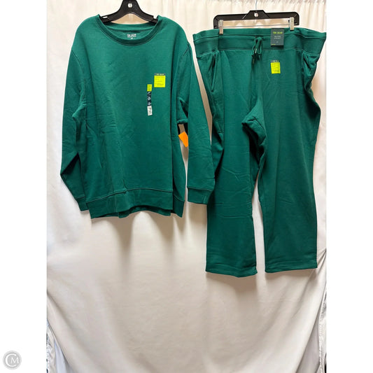 Athletic Pants 2pc By Tek Gear In Green, Size: 3x